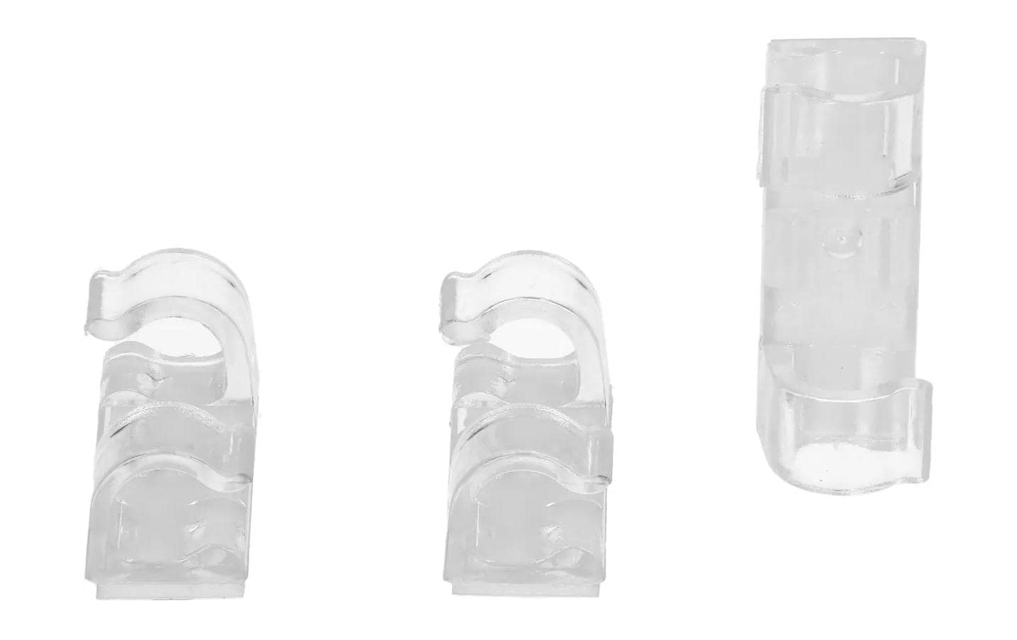 Max Hauri Kabel-Clip Set 8 mm, transparent, 18 Stück