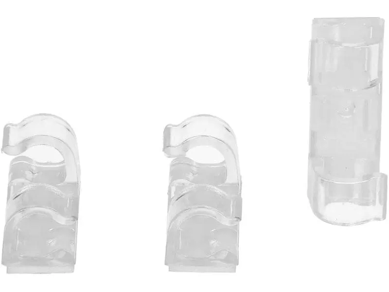 Max Hauri Kabel-Clip Set 8 mm, transparent, 18 Stück Max Hauri Kabel-Clip Set 8 mm, transparent, 18 Stück
