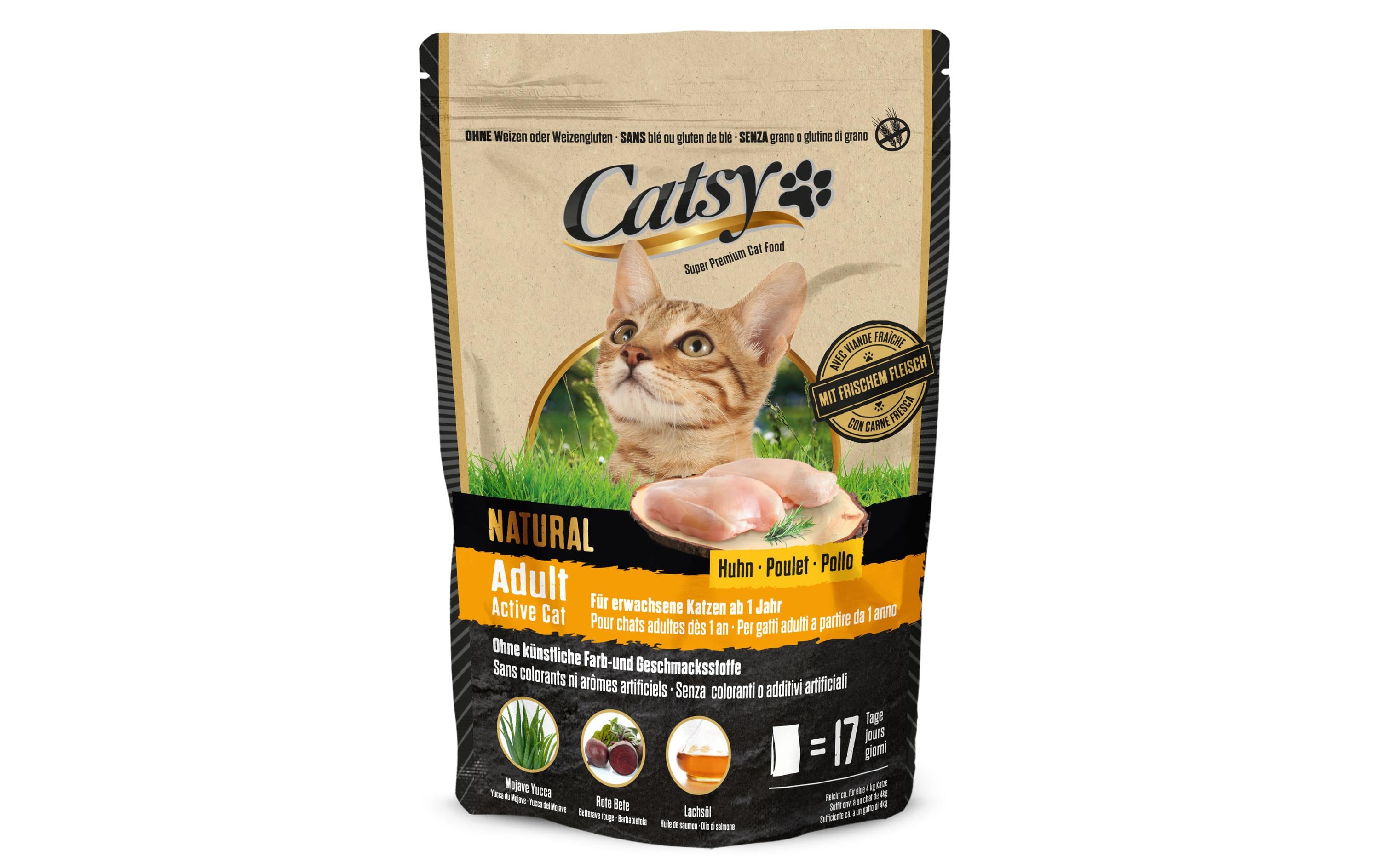 Catsy Trockenfutter Adult Active Cat Chicken, 1 kg Catsy Trockenfutter Adult Active Cat Chicken, 1 kg
