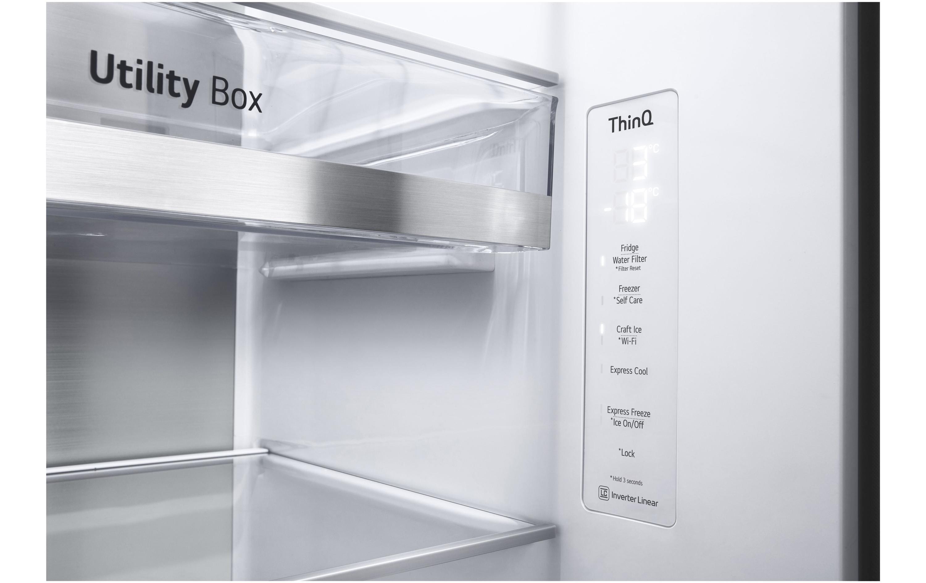 LG Foodcenter GSXV90MCDE Matte Black Steel LG Foodcenter GSXV90MCDE Matte Black Steel