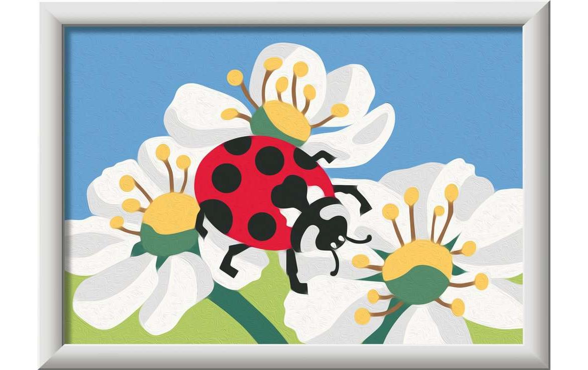 Ravensburger Malen nach Zahlen CreArt Ladybug with flowers