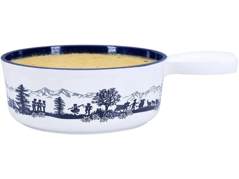 Nouvel Fondue-Caquelon Schwarz/Weiss Nouvel Fondue-Caquelon Schwarz/Weiss