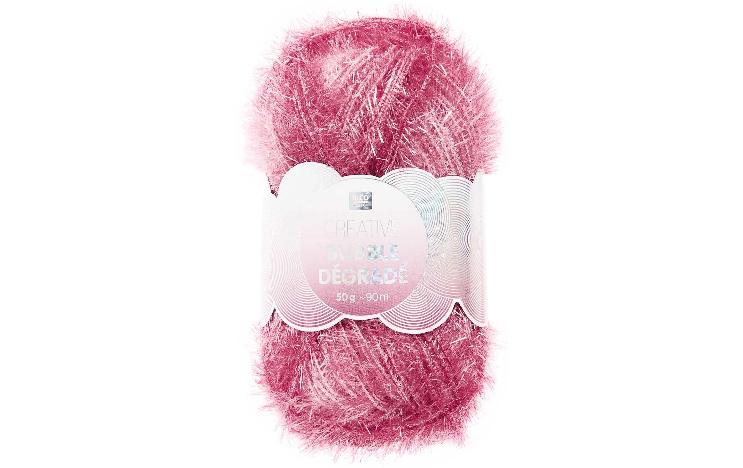 Rico Design Wolle Creative Bubble Dégradé 50 g / 90 m, Rot