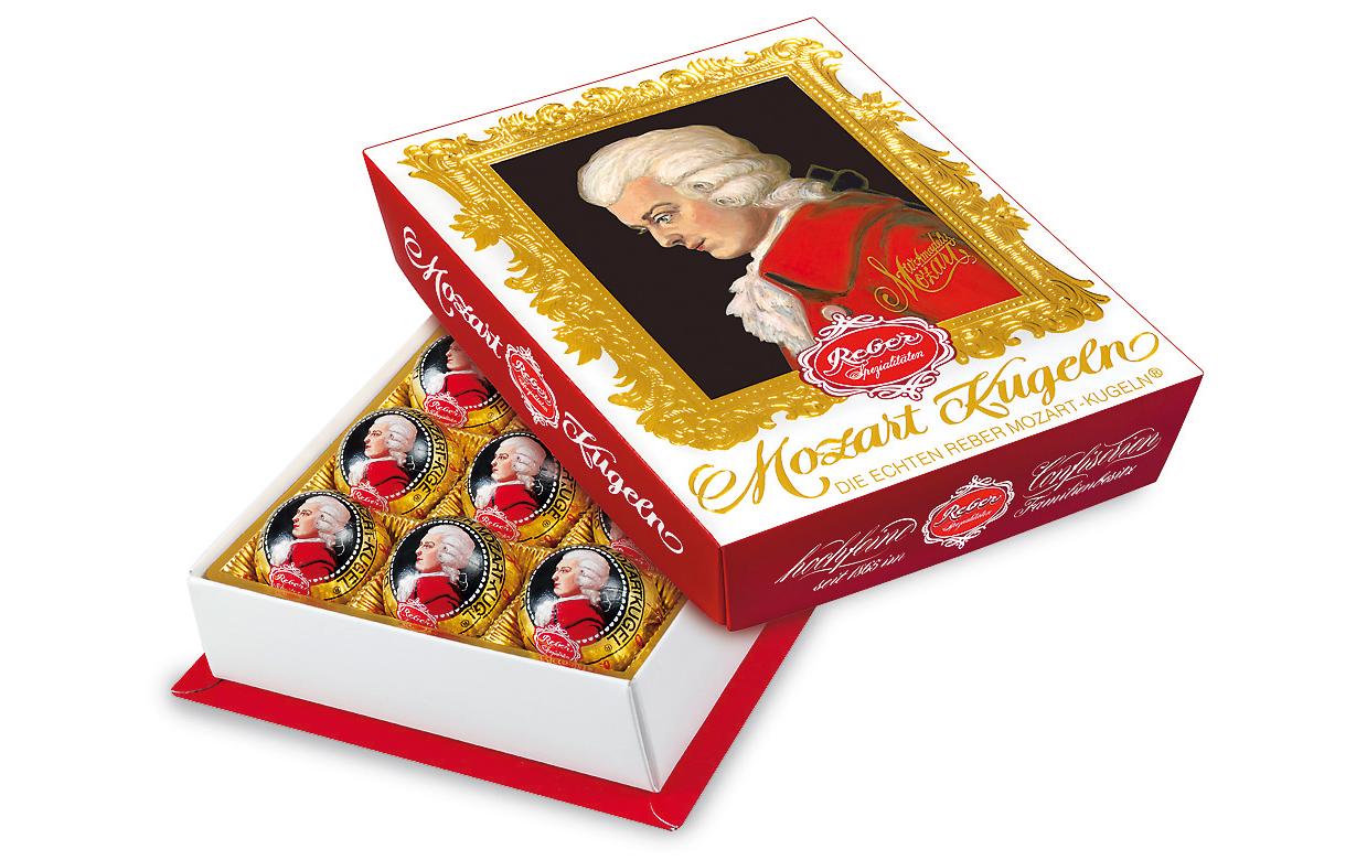 Reber Schokoladen-Pralinen Mozart Kugeln 240 g Reber Schokoladen-Pralinen Mozart Kugeln 240 g