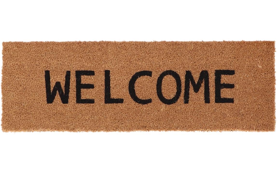 Esschert Design Fussmatte «Welcome» 25 cm x 75 cm
