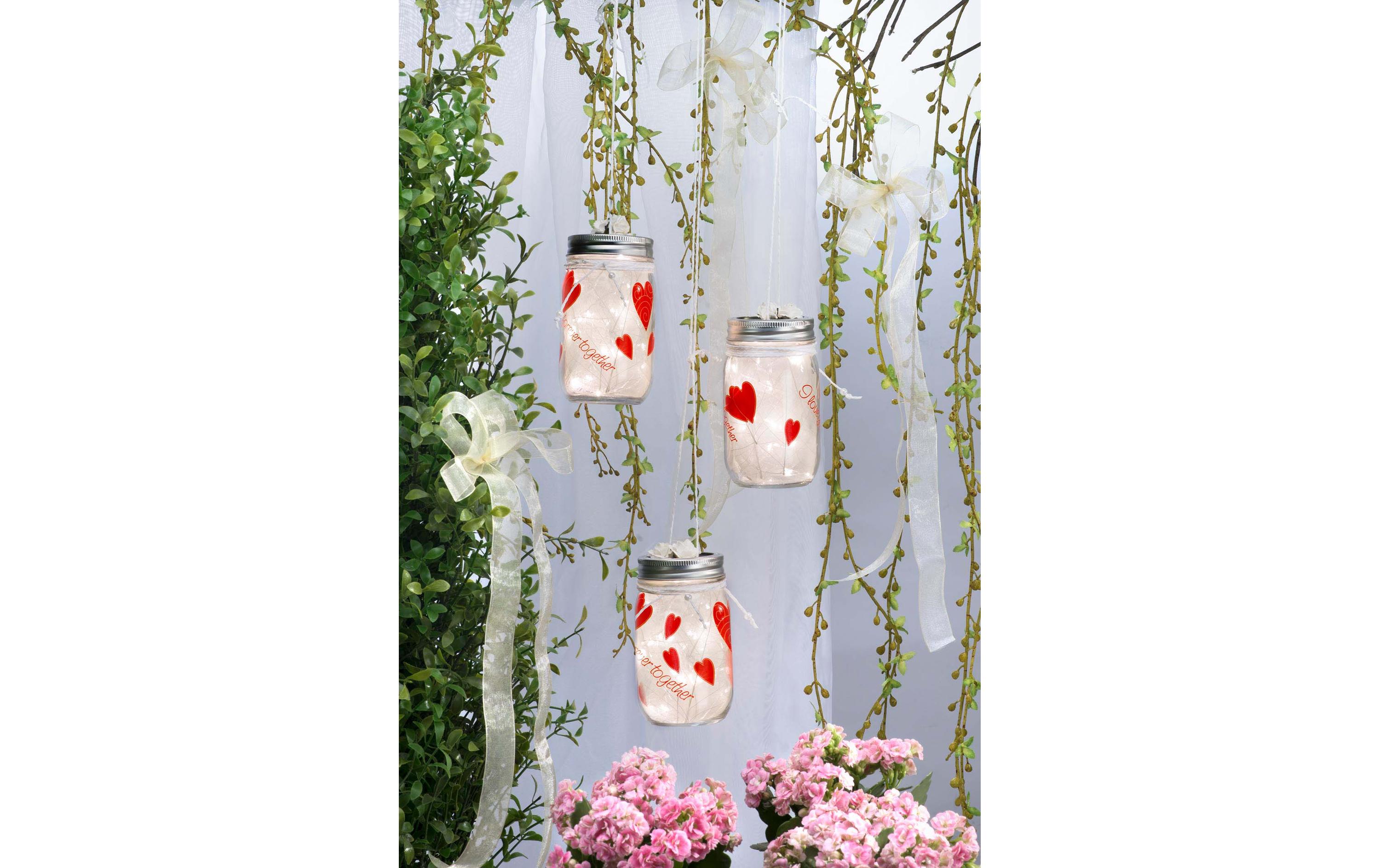 Glorex Glas mit Deckel Lili Rose 200 ml