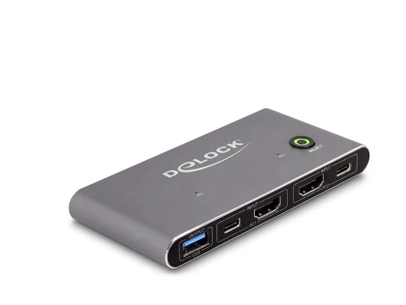 Delock KVM Switch HDMI 8K 60 Hz mit USB 5 Gbps Delock KVM Switch HDMI 8K 60 Hz mit USB 5 Gbps