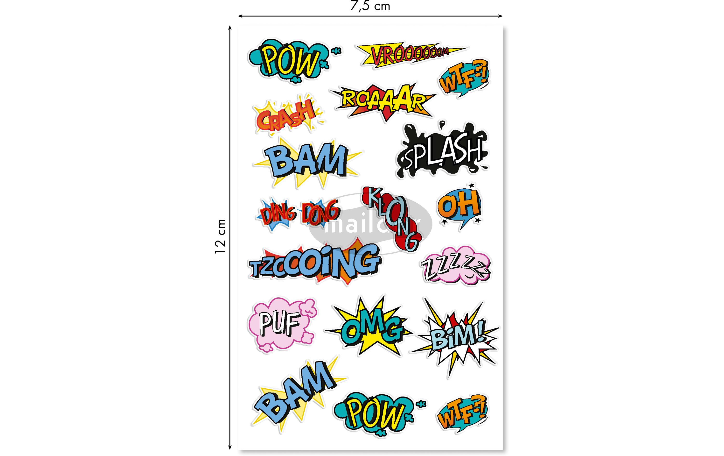 Clairefontaine Motivsticker 3D Lautmalerei