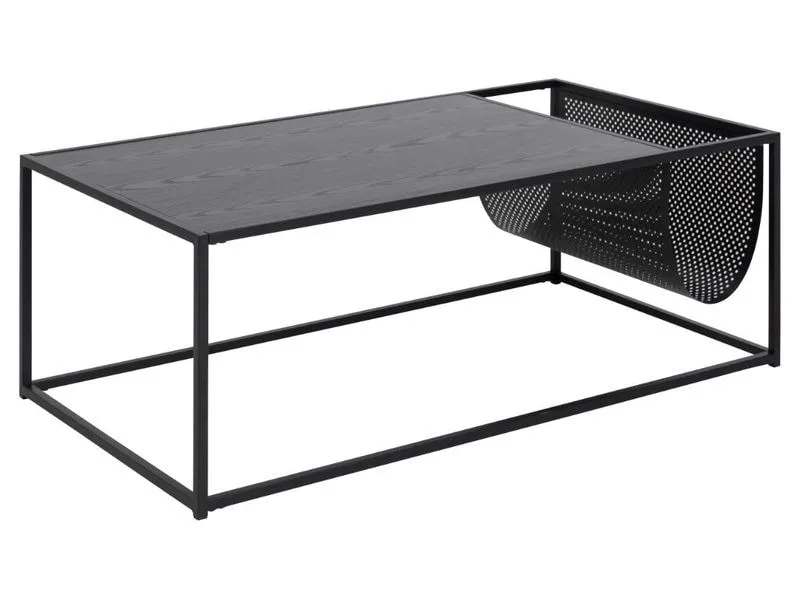 AC Design Couchtisch Seaford Schwarz, 110 x 60 x 40 cm