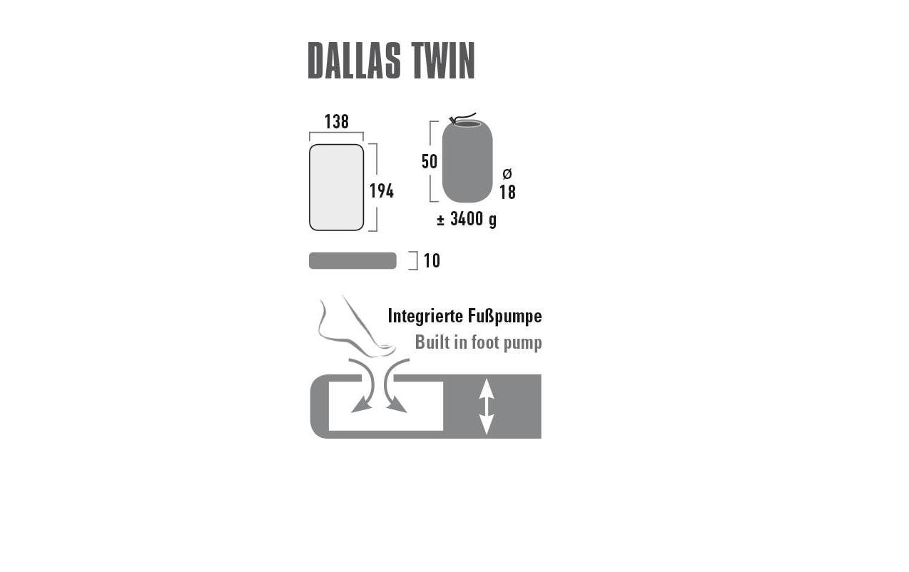High Peak Schlafmatte Dallas Twin