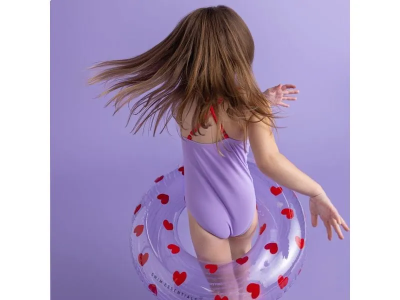 Swim Essentials Schwimmring Lila Heart 55 cm