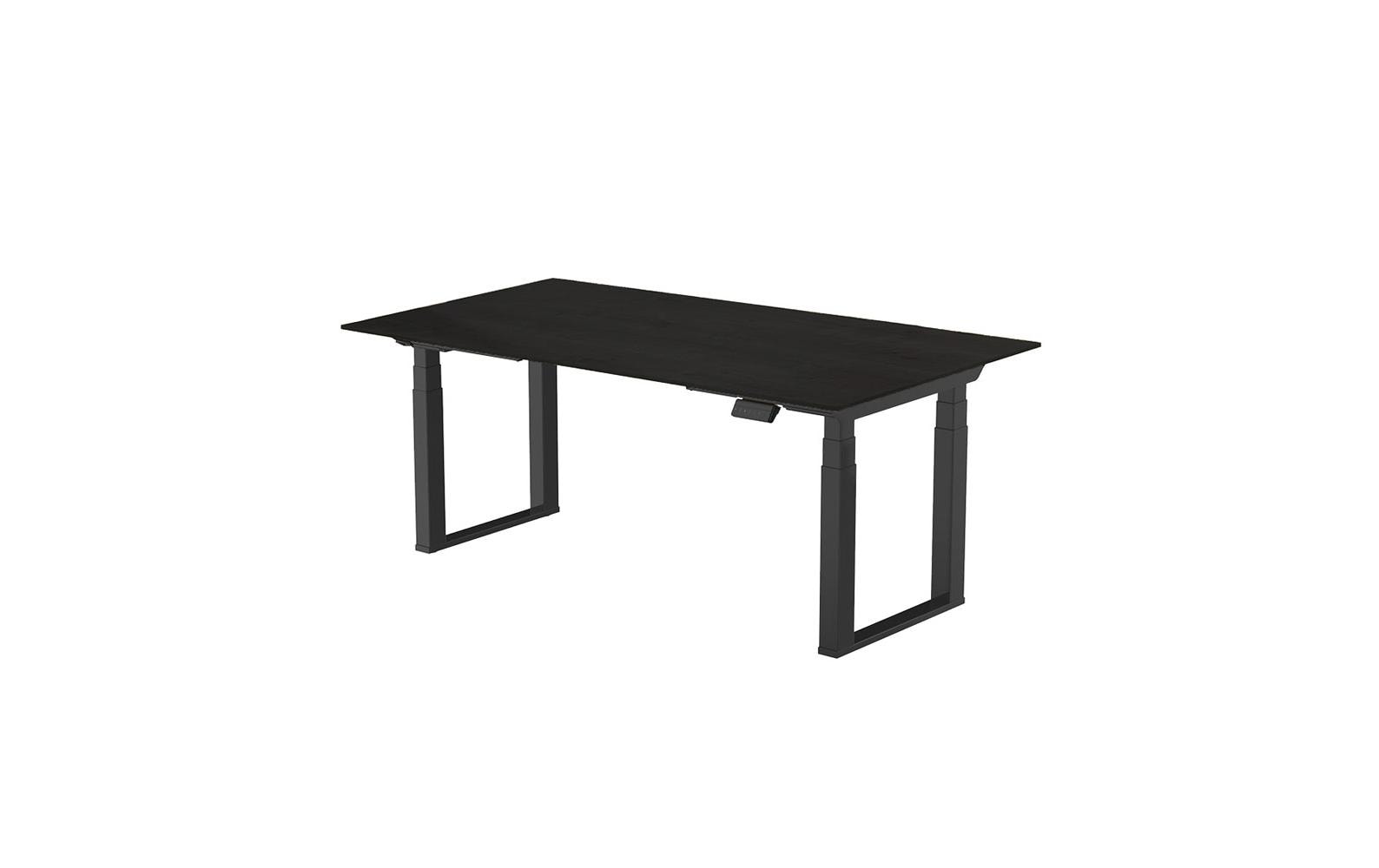 Contini höhenverstellbarer Bürotisch 1.6 x 0.8 m Schwarz