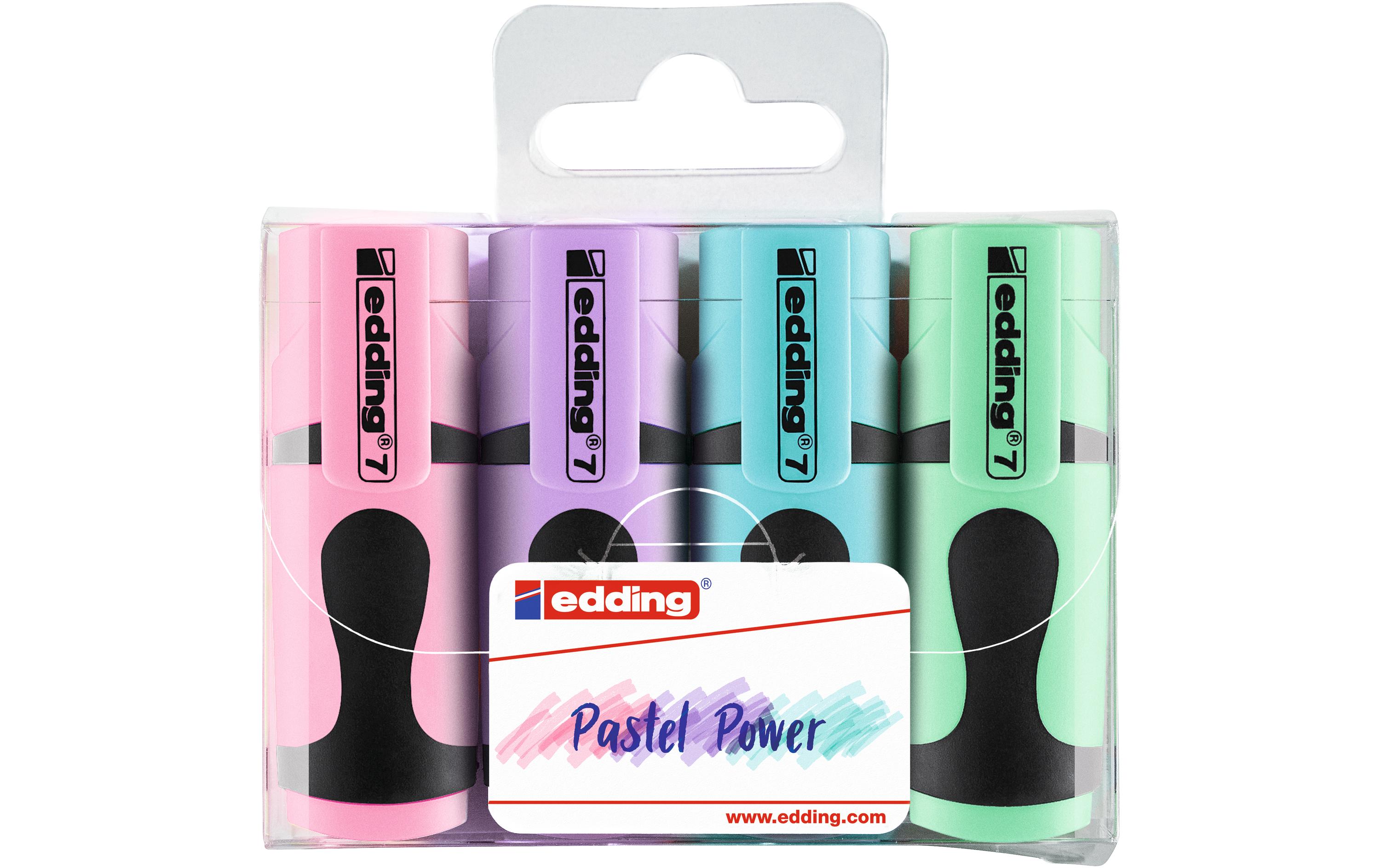 edding Textmarker Mini 7 Pastel 4 Stück edding Textmarker Mini 7 Pastel 4 Stück