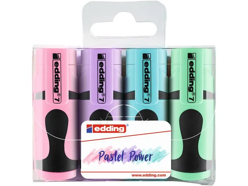 edding Textmarker Mini 7 Pastel 4 Stück edding Textmarker Mini 7 Pastel 4 Stück