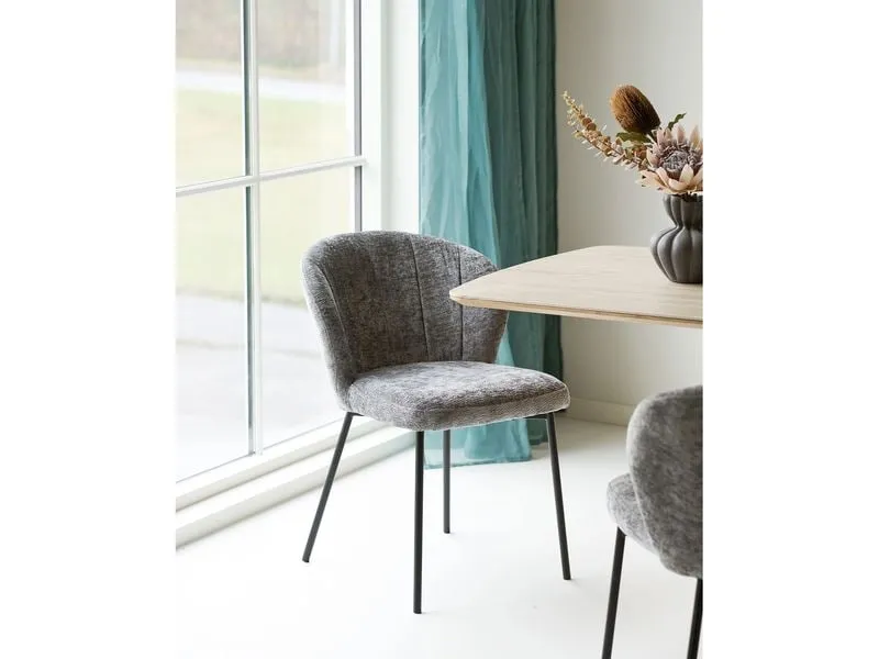 House Nordic Esszimmerstuhl Roanne, Grau, 2er Set House Nordic Esszimmerstuhl Roanne, Grau, 2er Set