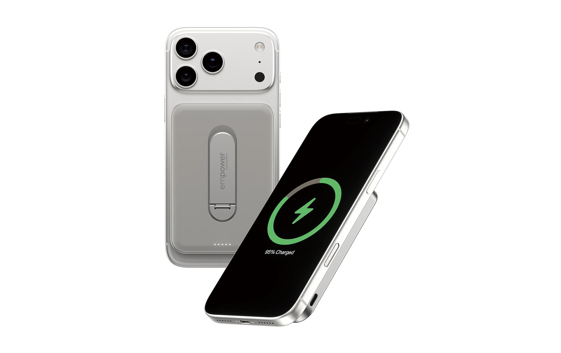 emPower by PanzerGlass Powerbank mit Spin Stand Titanium 5000 mAh