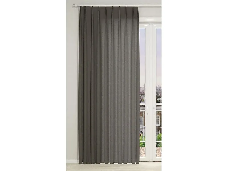 Hubatka Fertigvorhang Dekor 140 x 240 cm, Uni, Anthrazit
