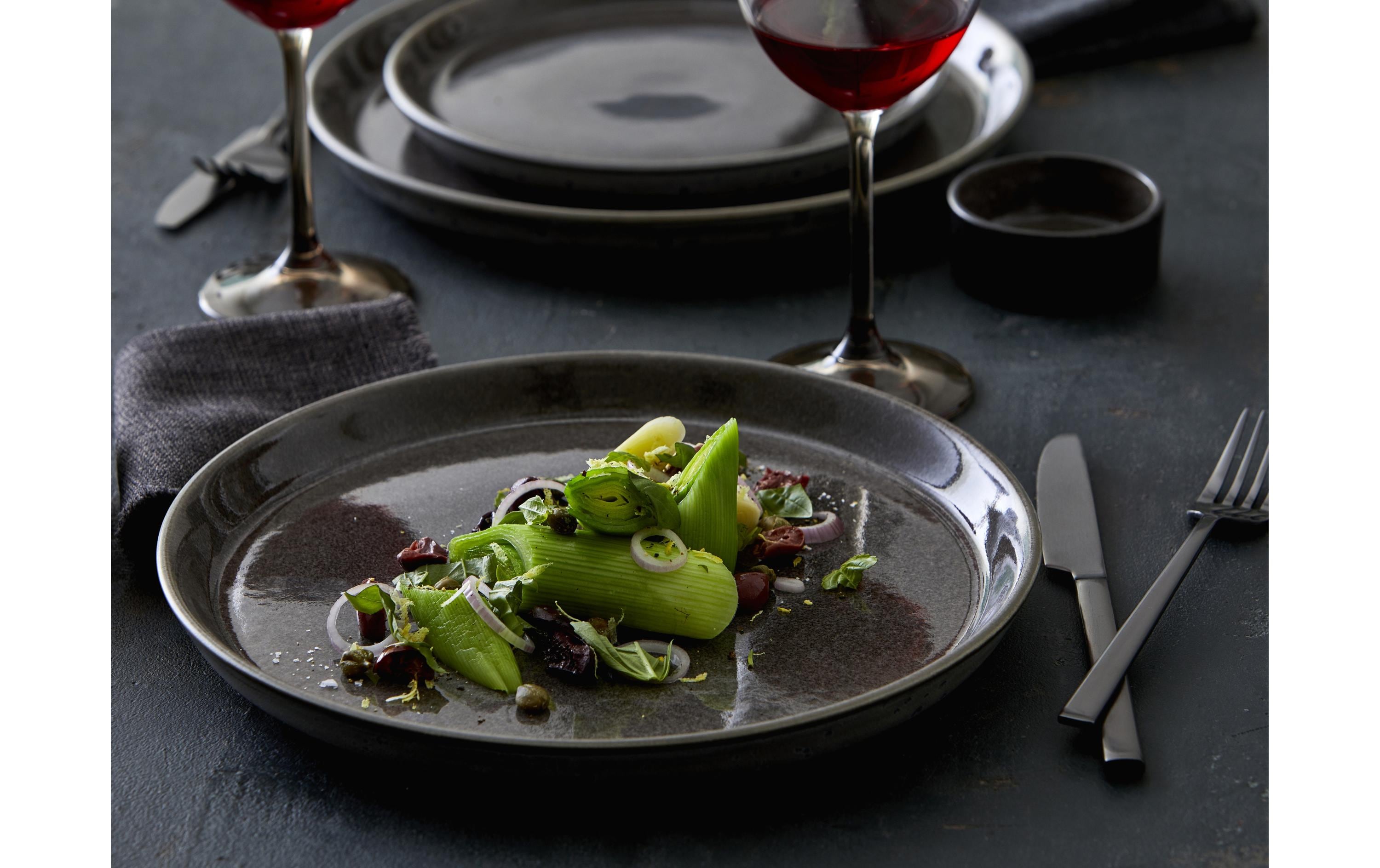 Bitz Frühstücks- & Dessertteller Ø 21 cm, 6 Stück, Grau