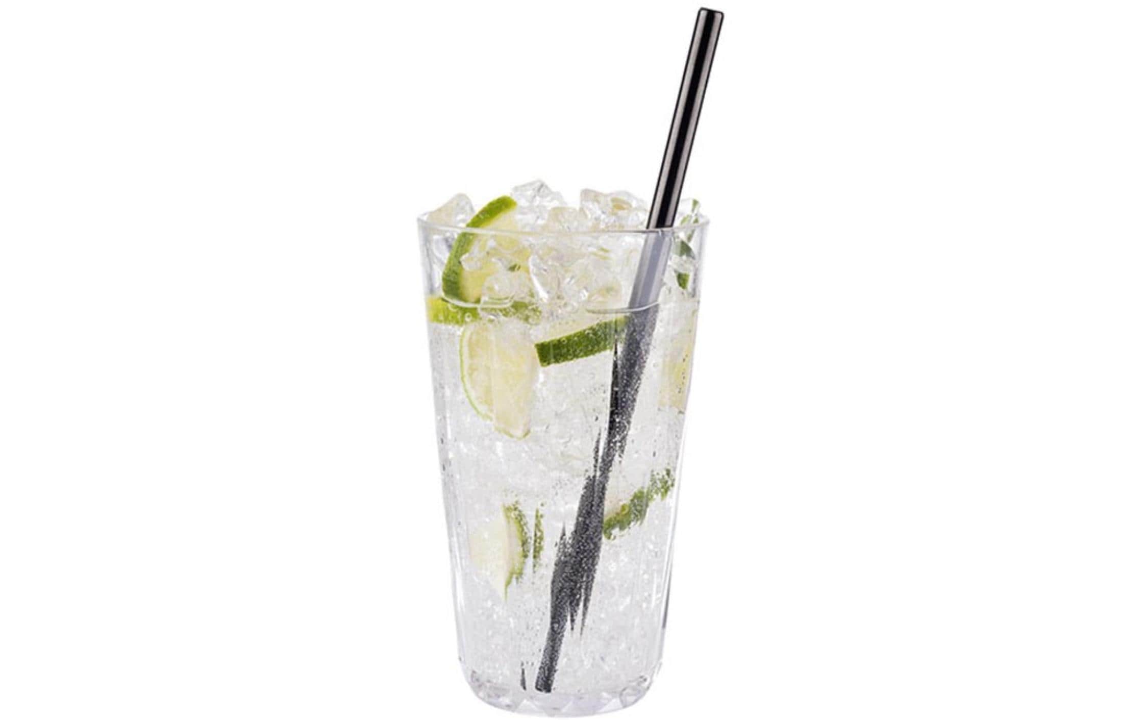 APS Strohhalm 11er-Set, 21.5 cm, Anthrazit