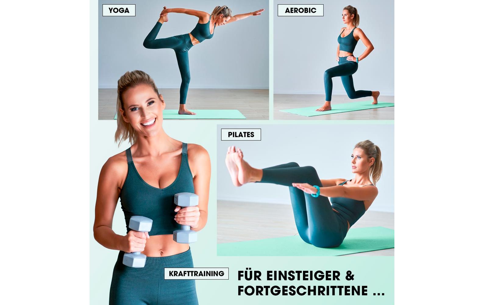 World Fitness Fitnessmatte Jivan 183 cm x 61 cm, Türkis