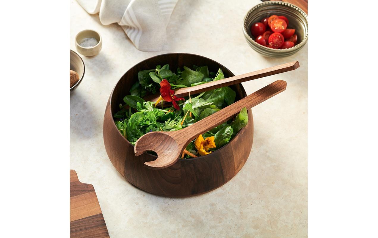 Kisag Salatbesteck Artisan Schwarznuss