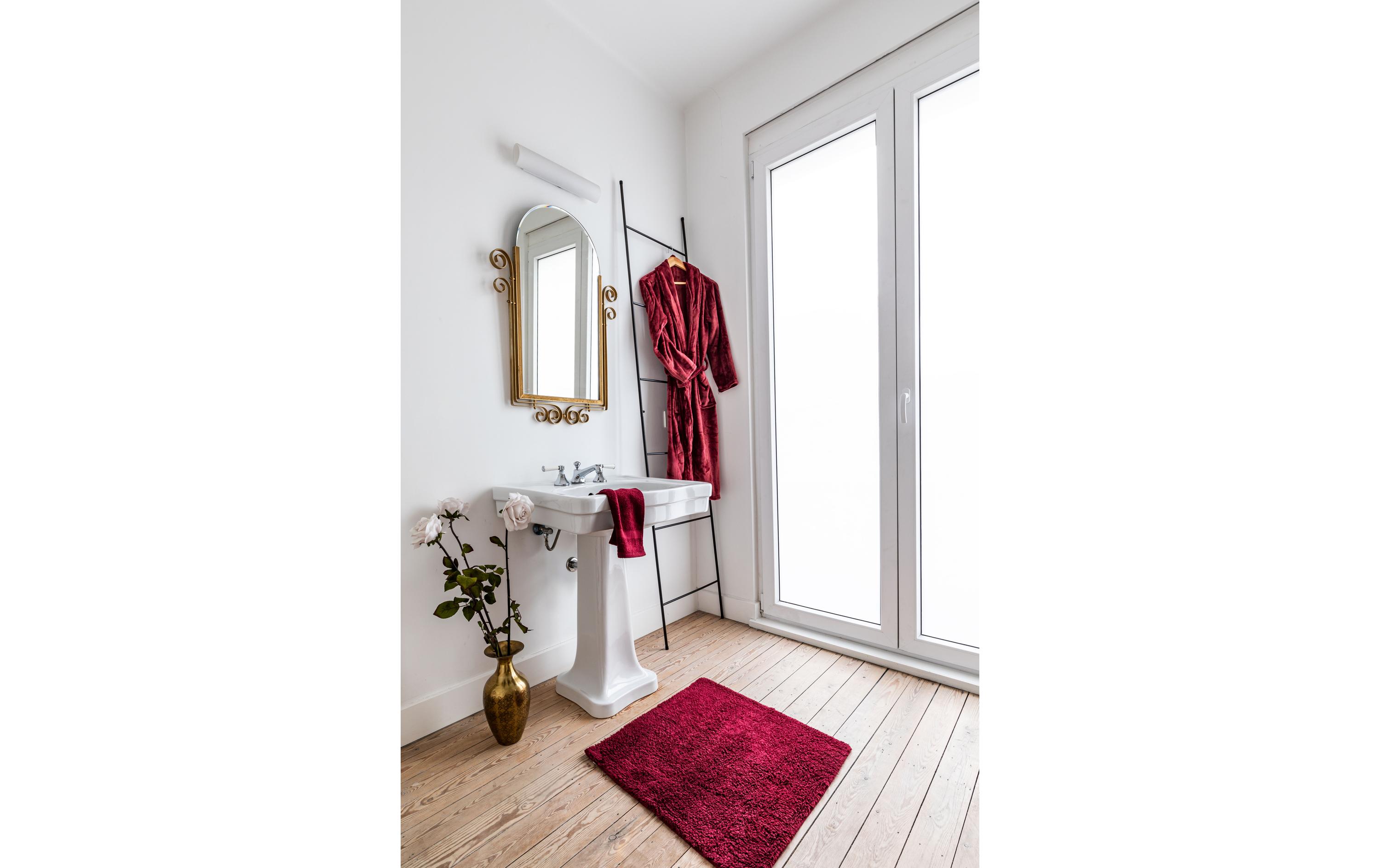 Tiseco Bademantel Cosy S/M, Bordeaux