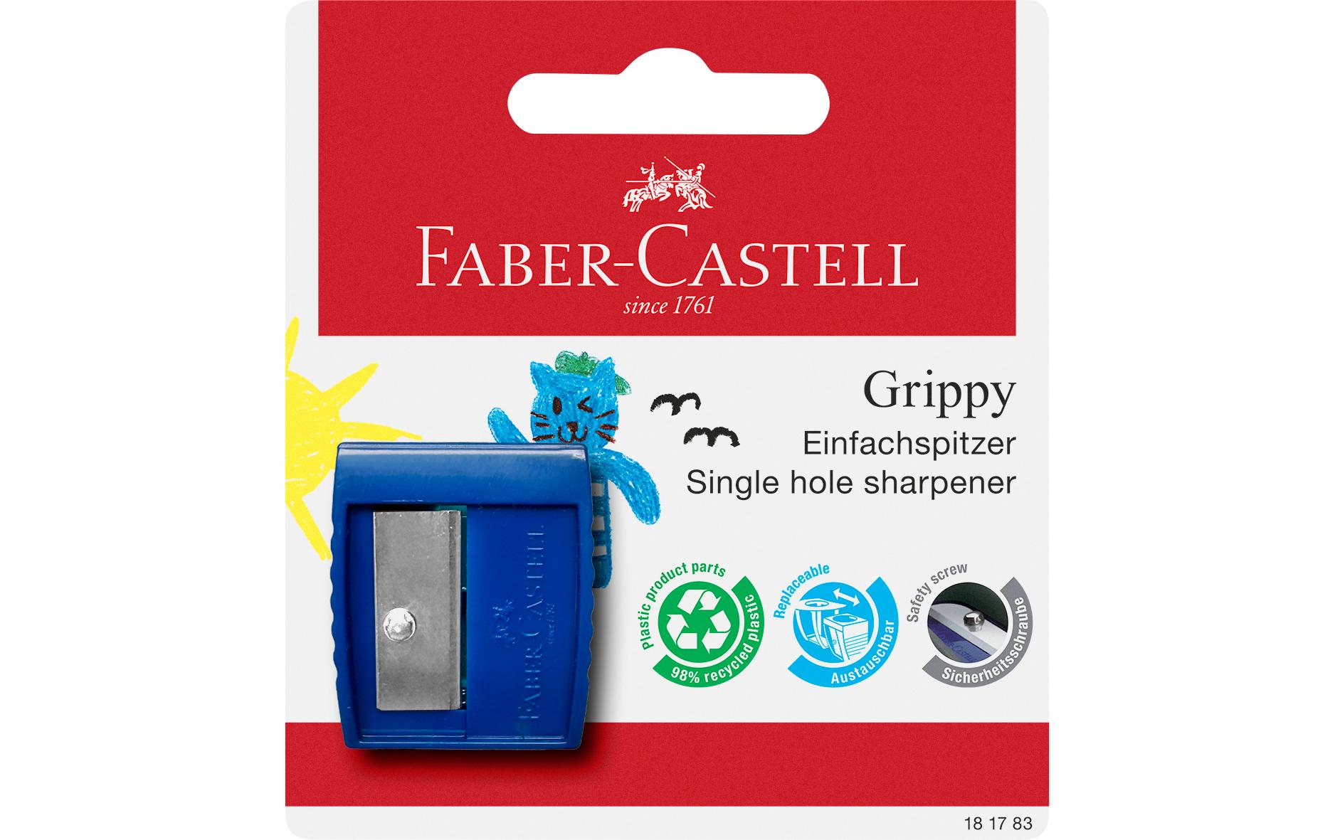 Faber-Castell Einfachspitzdose Grippy inklusive Schneidschutz