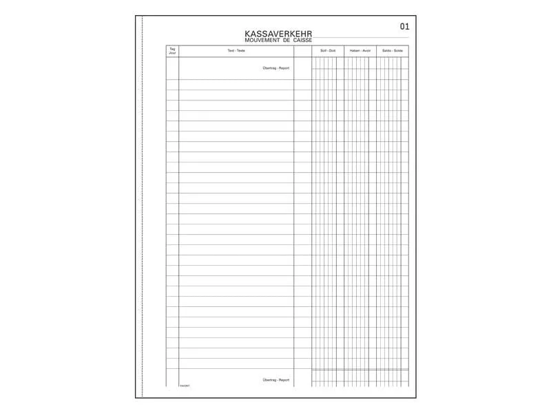 Favorit Durchschreibebuch A4 Kassaverkehr, 50 x 2 Blatt