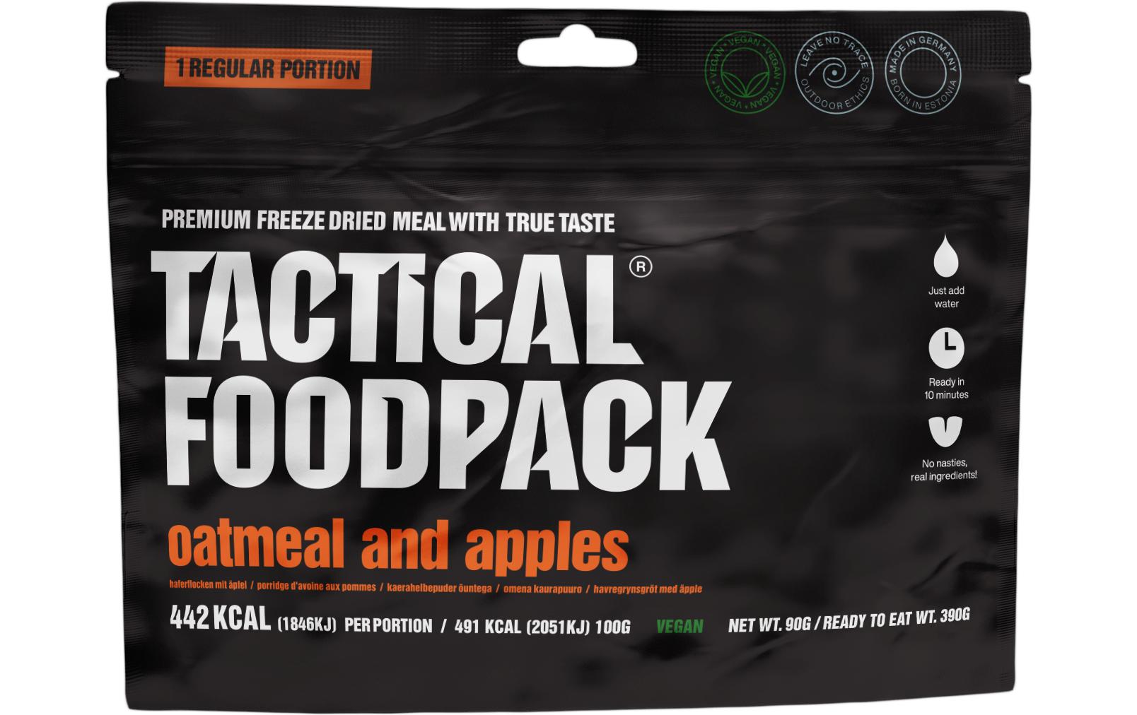 Tactical Foodpack Frühstück Oatmeal mit Äpfel