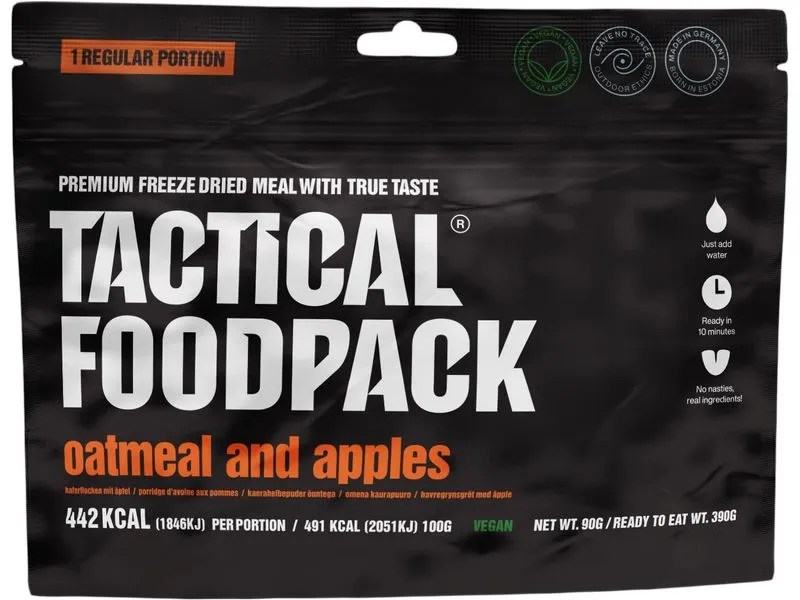 Tactical Foodpack Frühstück Oatmeal mit Äpfel