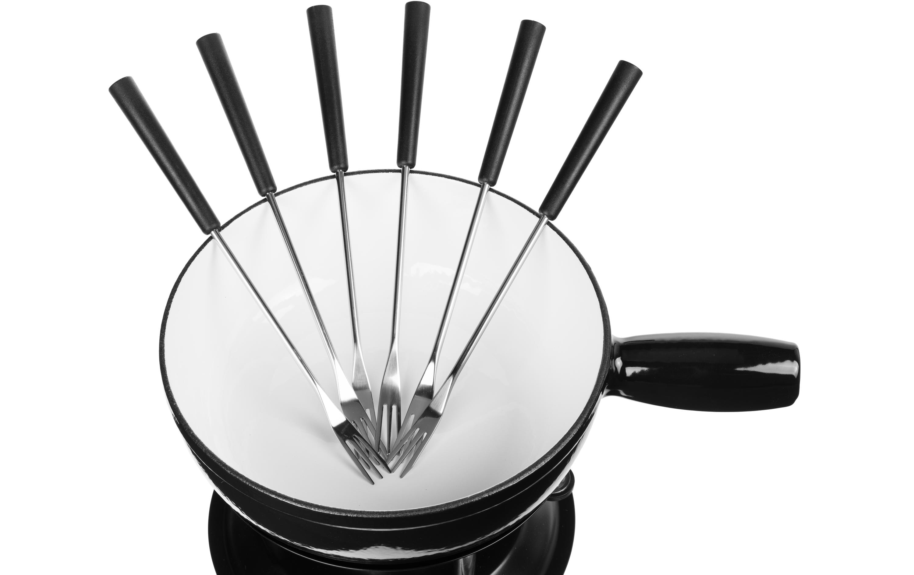 COCON Käsefondue-Set 10-teilig, Schwarz