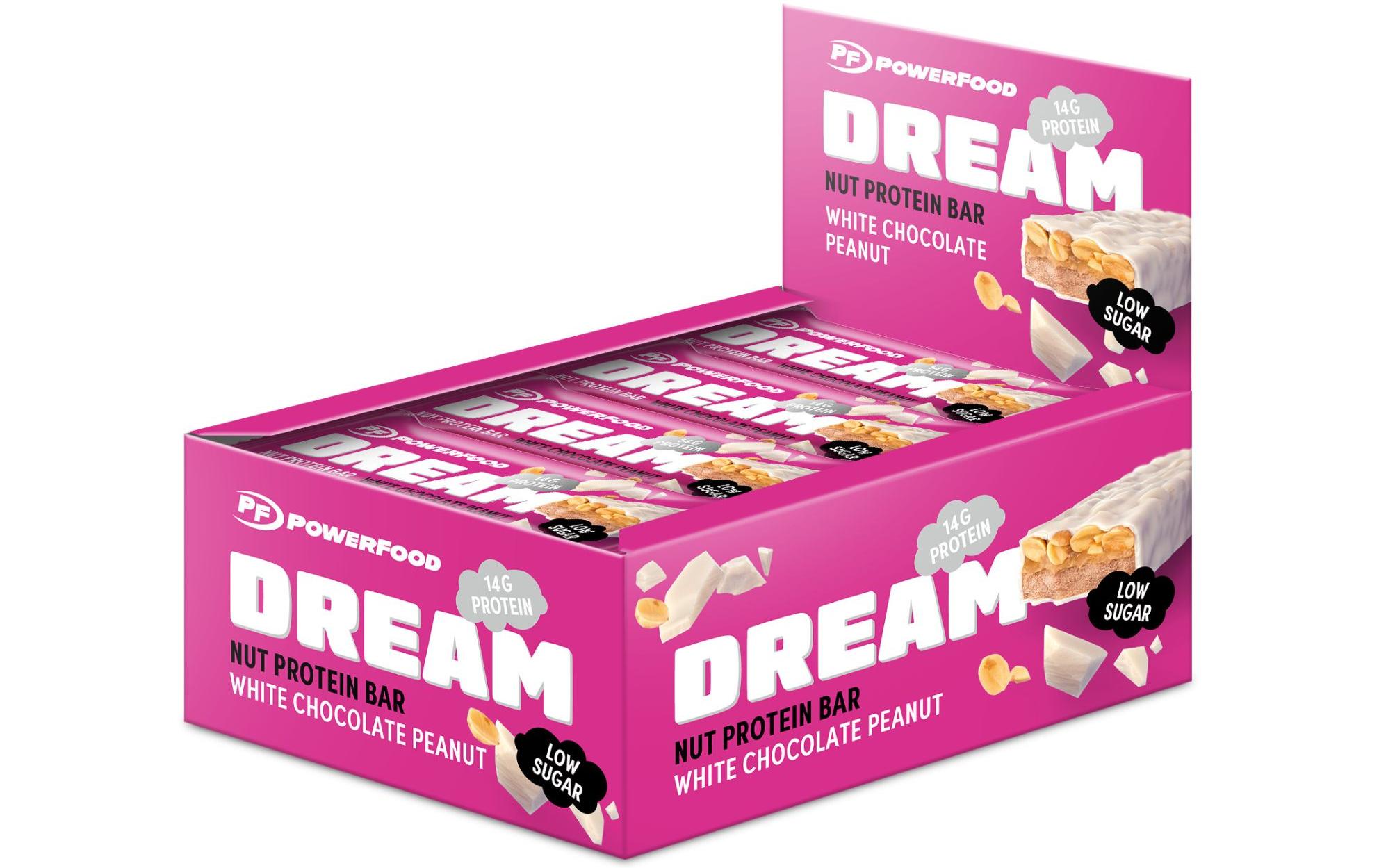 PowerFood One Dream Nut Protein Bar Erdnuss/Weisse Schokolade, 12 x 50 g