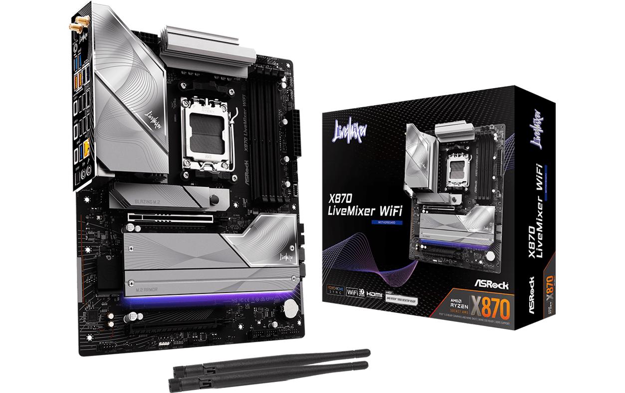 ASRock Mainboard X870 LiveMixer WiFi ASRock Mainboard X870 LiveMixer WiFi