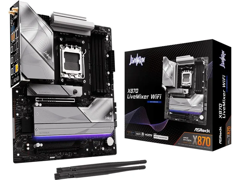 ASRock Mainboard X870 LiveMixer WiFi ASRock Mainboard X870 LiveMixer WiFi