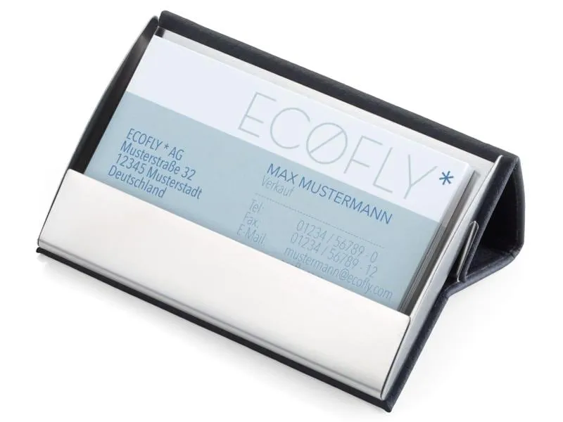 Troika Visitenkartenetui Card Stand Schwarz