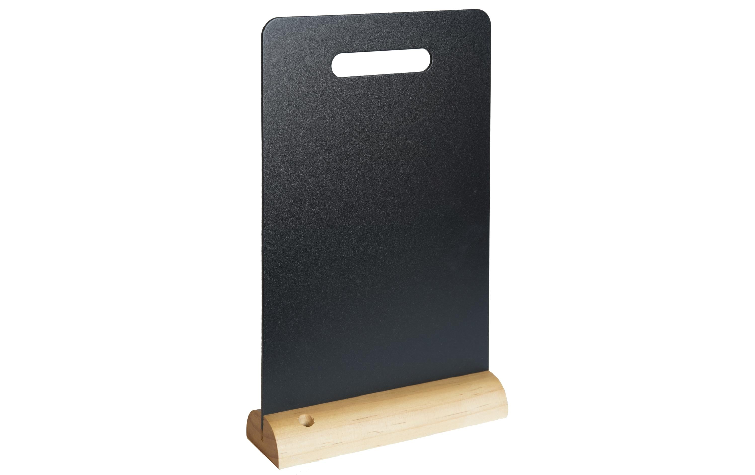 Securit Tischkreidetafel Silhouette Mini Schwarz/Hellbraun