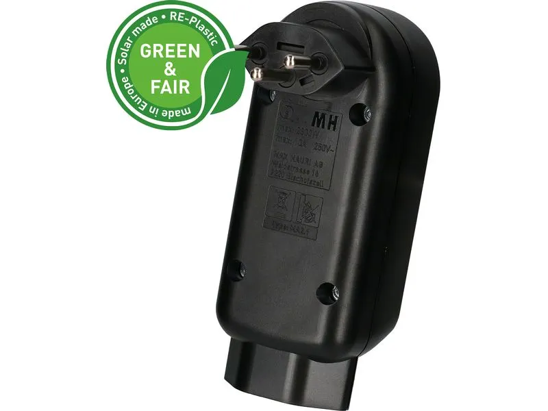 Max Hauri Abzweigstecker ADAPT 2+1x Typ 13 drehbar Green+Fair Max Hauri Abzweigstecker ADAPT 2+1x Typ 13 drehbar Green+Fair
