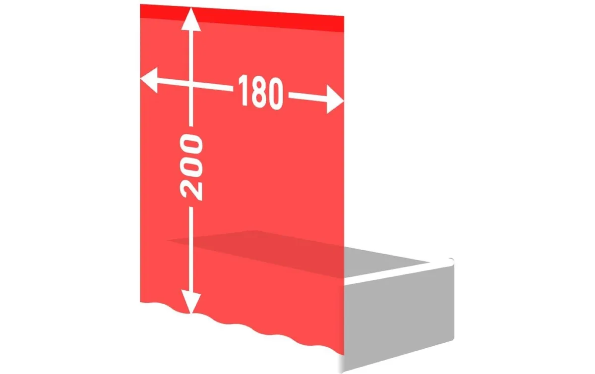 diaqua® Duschvorhang Basic 180 x 200 cm, Mint