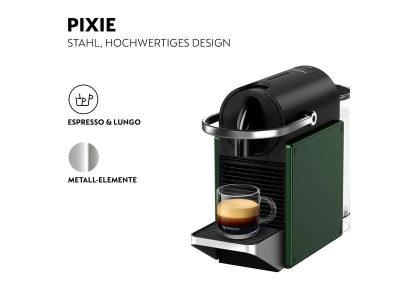 Krups Kaffeemaschine Nespresso Pixie XN3063CH Dunkelgrün