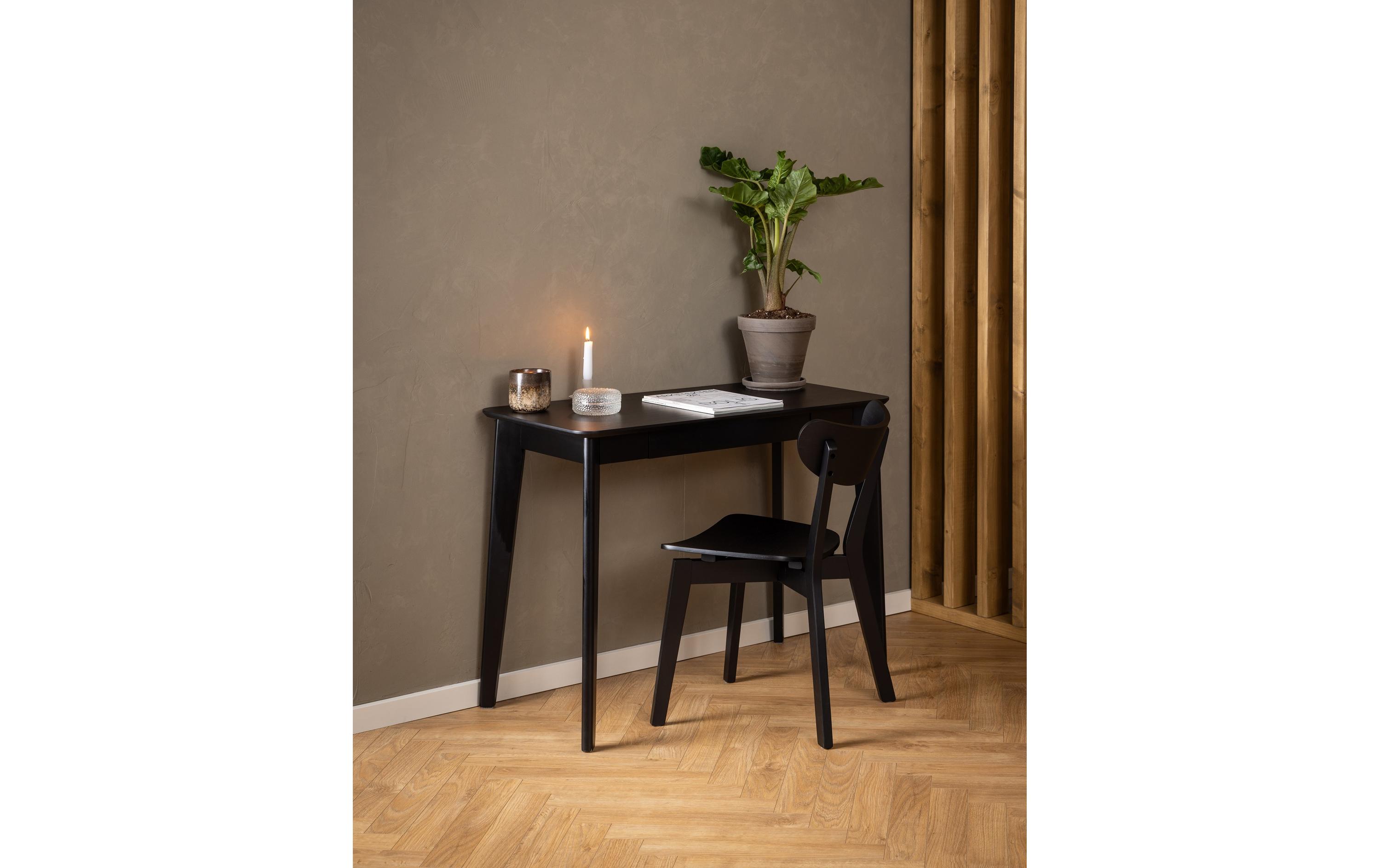 AC Design Tisch Roxby, Eiche, Schwarz