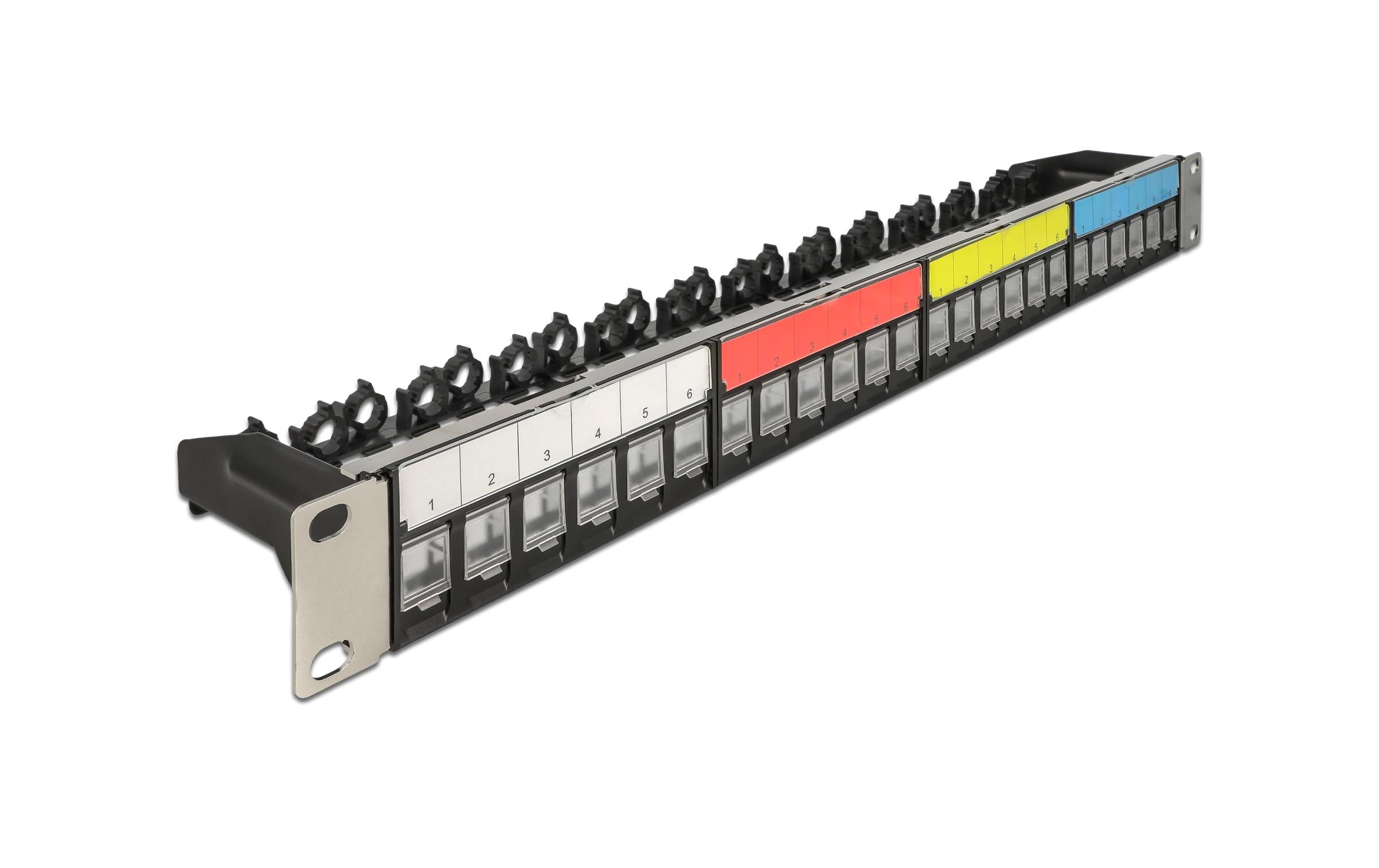 Delock Patchpanel Keystone 24 Port 1 HE 19 Rack Delock Patchpanel Keystone 24 Port 1 HE 19 Rack