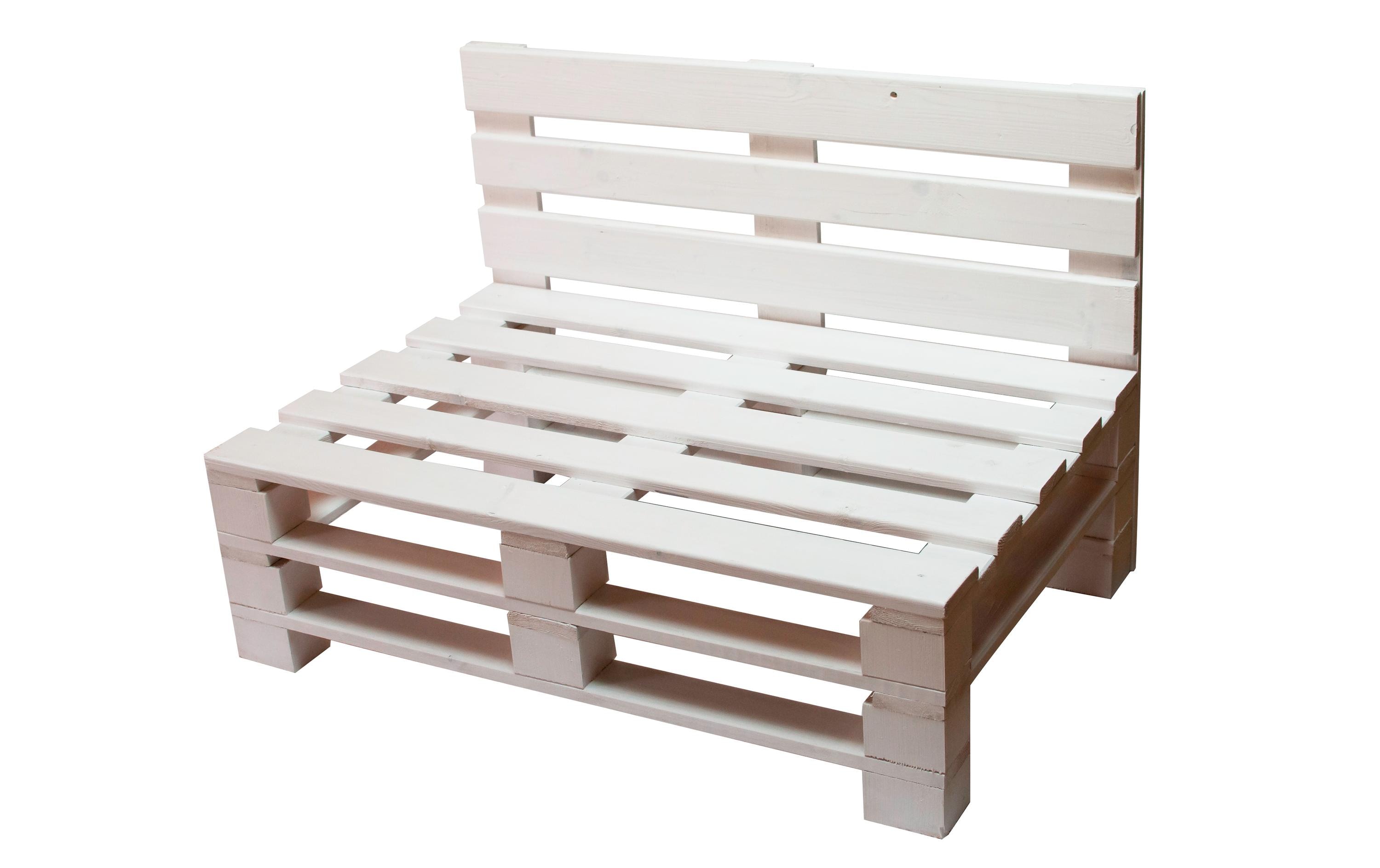 COCON Palettensofa Weiss, 120 x 50/86 x 80 COCON Palettensofa Weiss, 120 x 50/86 x 80