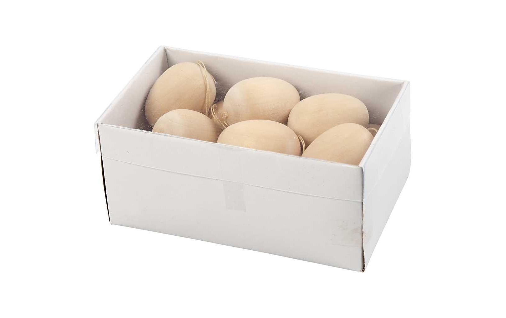 Creativ Company Holzeier zum Aufhängen 15 Stück