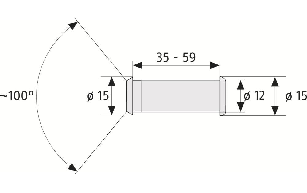 Abus Türspion 2160 S Silber