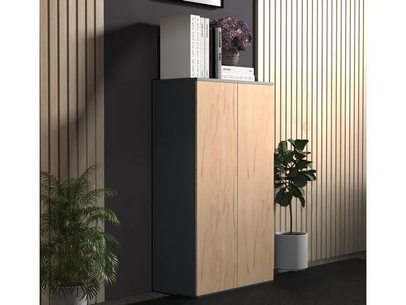 VCM Kommode Dalosa 60 x 108 cm, Braun/Grau VCM Kommode Dalosa 60 x 108 cm, Braun/Grau