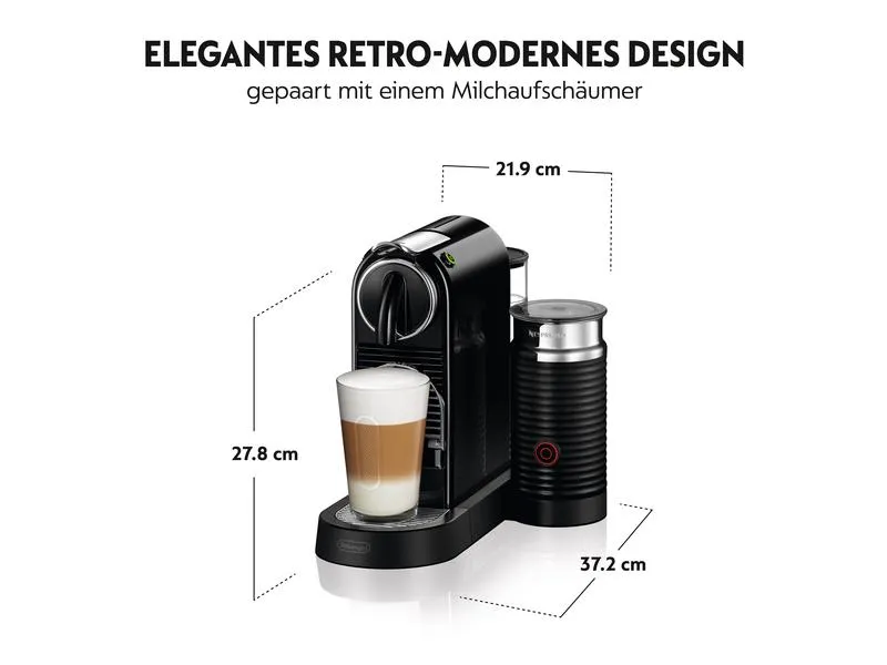 De'Longhi Kaffeemaschine Nespresso CitiZ & Milk EN267.BAE Schwarz De'Longhi Kaffeemaschine Nespresso CitiZ & Milk EN267.BAE Schwarz