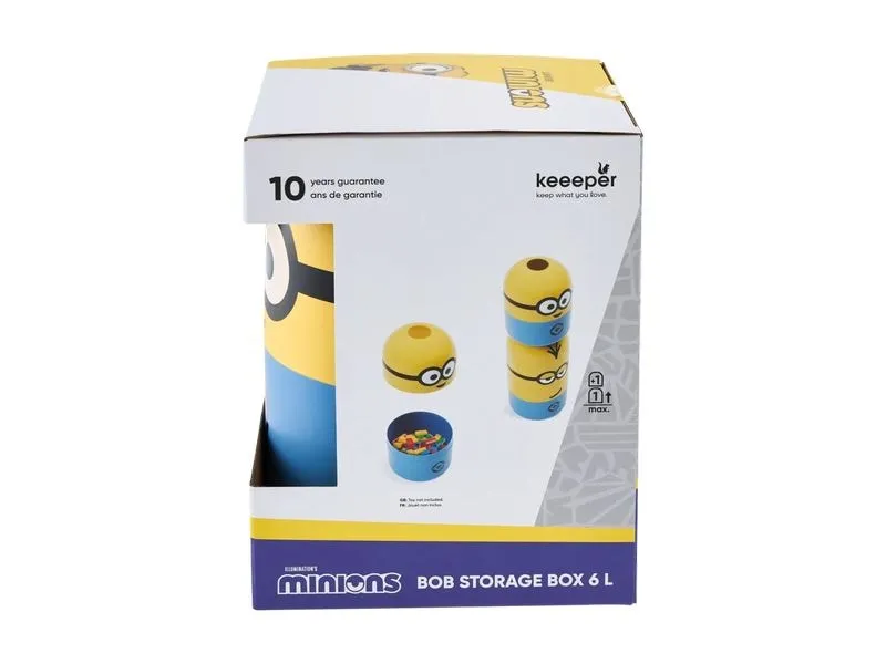 keeeper Minions Bob Rund Kunststoff Blau Gelb 6 l