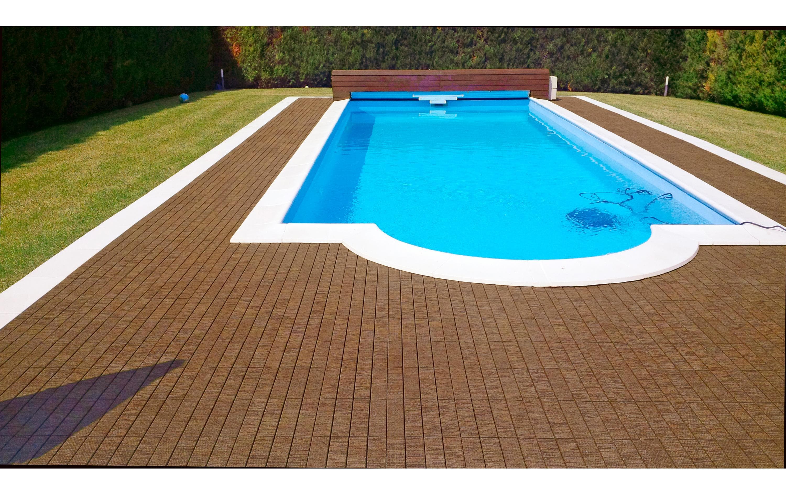 Florco Balkon-& Terrassenplatten Tex, Braun, 6 Stk.