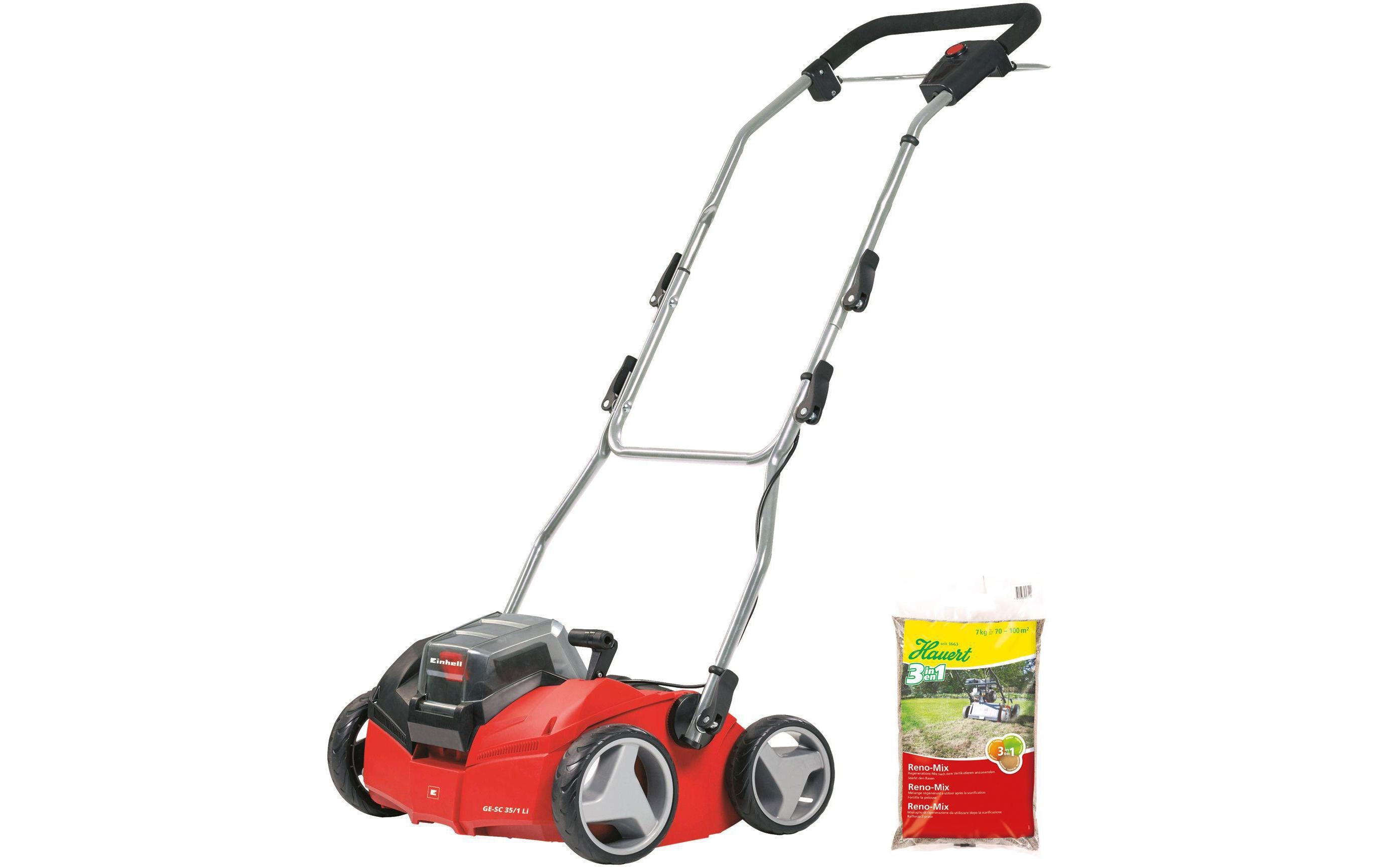 Einhell Akku-Vertikutierer GE-SC 35 Li Solo inkl. Vertikutier-Mix