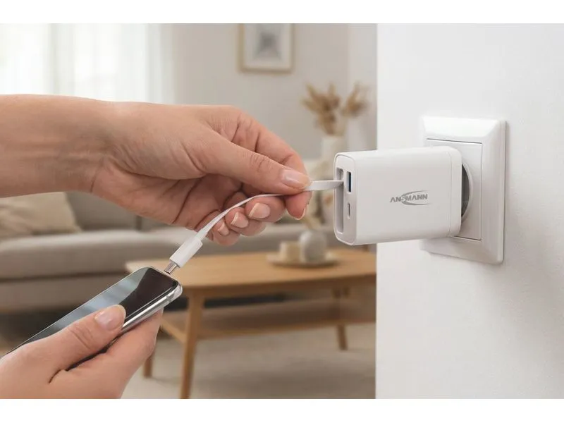 Ansmann Home Charger 230PD mit Kabel 35W